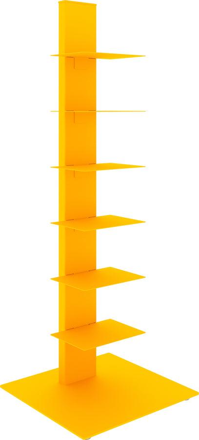 Euro Style Bookcases & Display Units - Sapiens 38" Bookcase/Shelf/Shelving Tower in Yellow