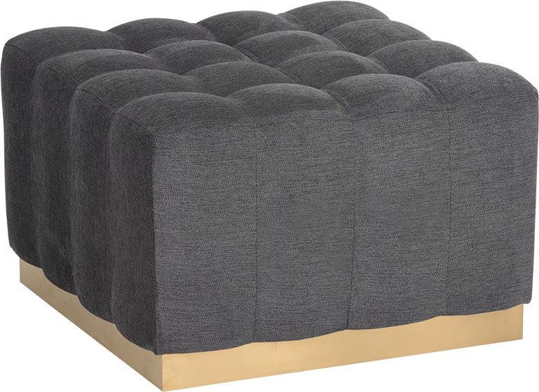SUNPAN Ottomans & Stools - Amira Ottoman Polo Club Kohl Gray