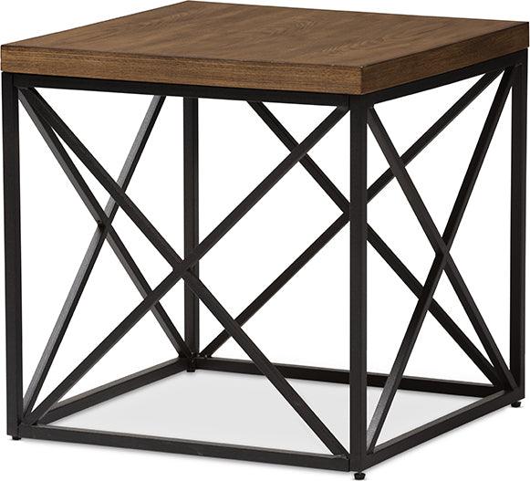 Wholesale Interiors Side & End Tables - Holden Vintage Industrial Antique Bronze End Table