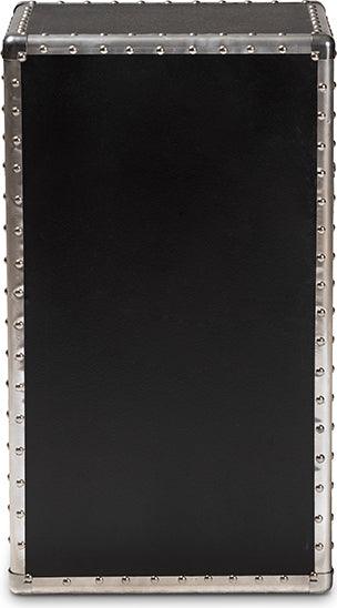 Wholesale Interiors Buffets & Cabinets - Cosette Vintage Industrial Silver Metal Floral Accent Cabinet