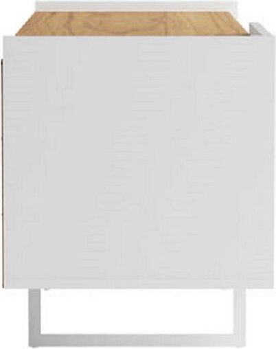 Manhattan Comfort TV & Media Units - Winston 53.14 TV Stand in White and Cinnamon