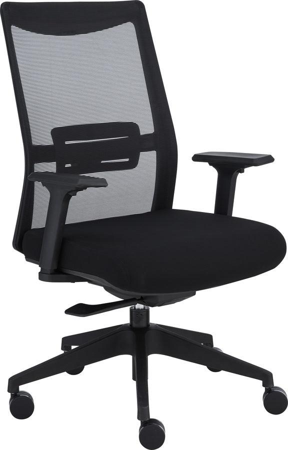 Euro Style Task Chairs - Lasse High Back Office Chair Black