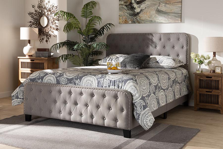 Wholesale Interiors Beds - Annalisa King Bed Gray & Black