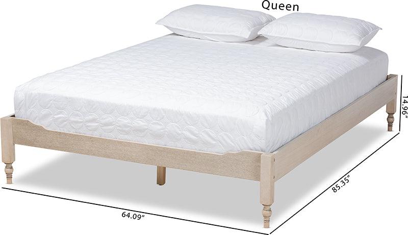 Wholesale Interiors Beds - Laure Queen Bed Antique White