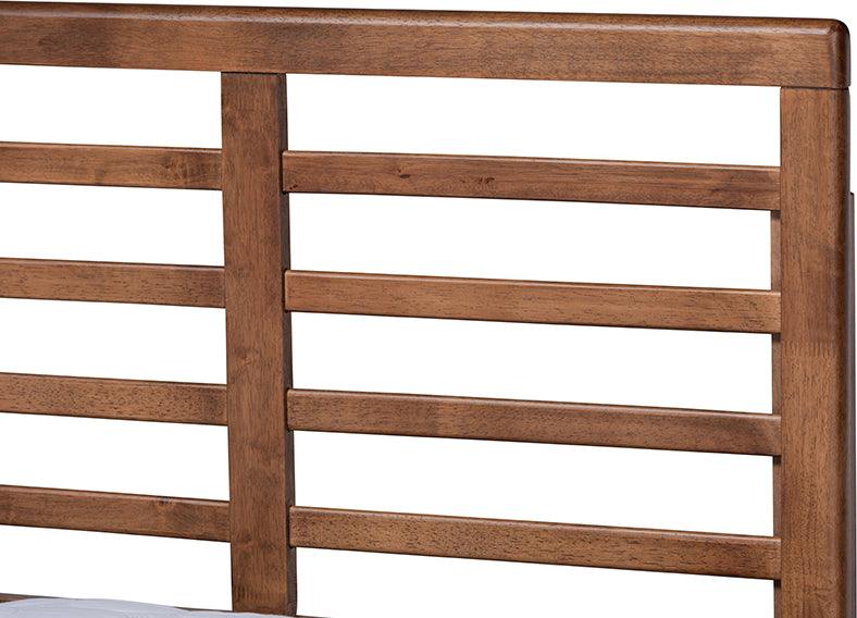 Wholesale Interiors Beds - Rina King Bed Dark Gray & Ash walnut