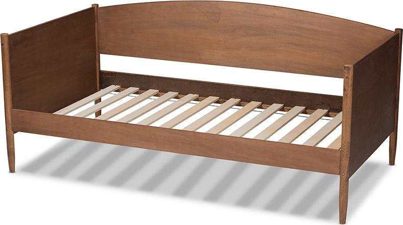 Wholesale Interiors Daybeds - Veles Mid-Century Modern Ash Wanut Finished Wood Daybed
