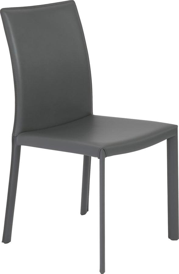 Euro Style Dining Chairs - Hasina Side Chair in Gray - Set of 2