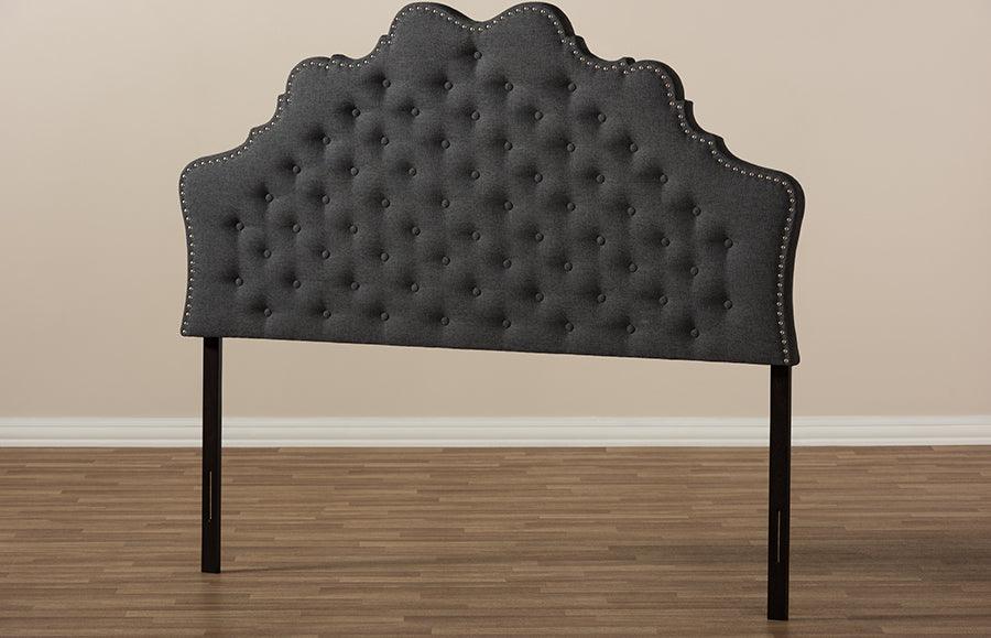 Wholesale Interiors Headboards - Hilda King Headboard Dark Gray