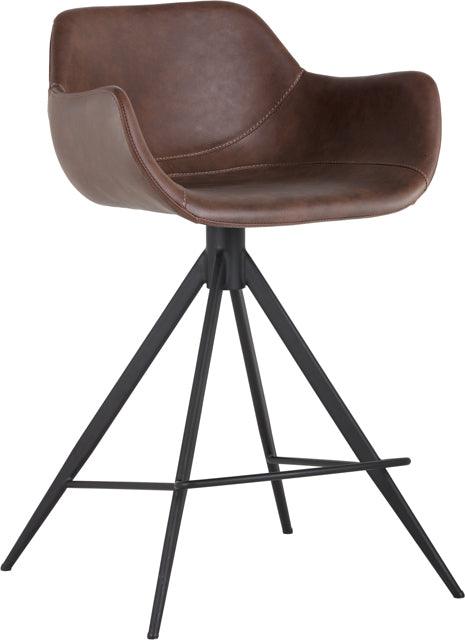 SUNPAN Barstools - Owen Swivel Counter Stool - Hearthstone Brown