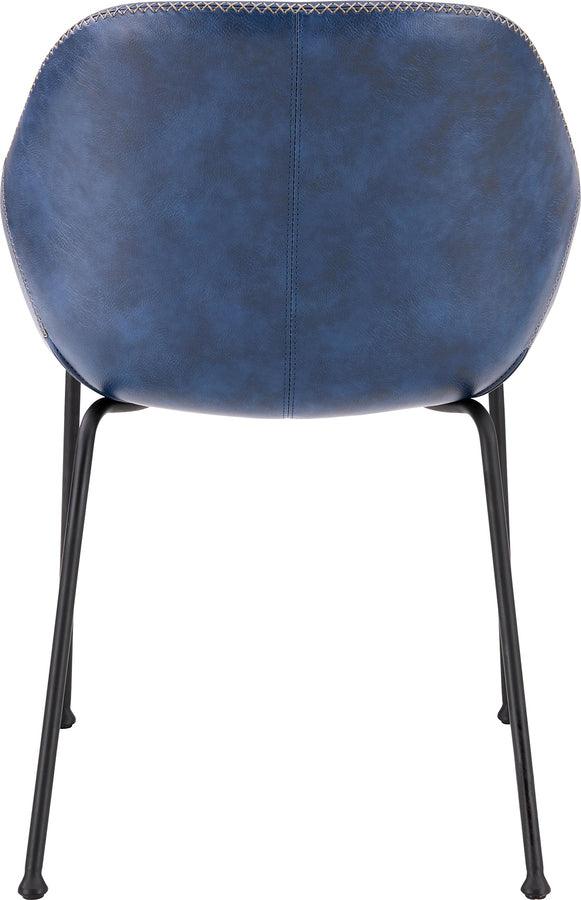 Euro Style Dining Chairs - Corinna Side Chair in Vintage Dark Blue - Set of 2