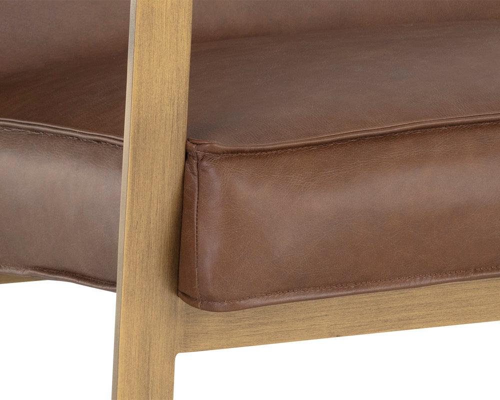 SUNPAN Accent Chairs - Kristoffer Lounge Chair Vintage Caramel Leather