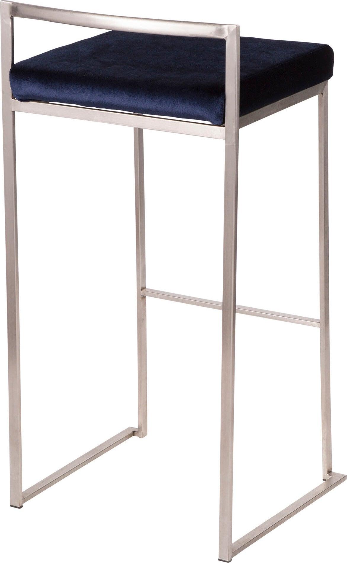 Lumisource Barstools - Fuji Stacker Barstool & Blue (Set of 2)