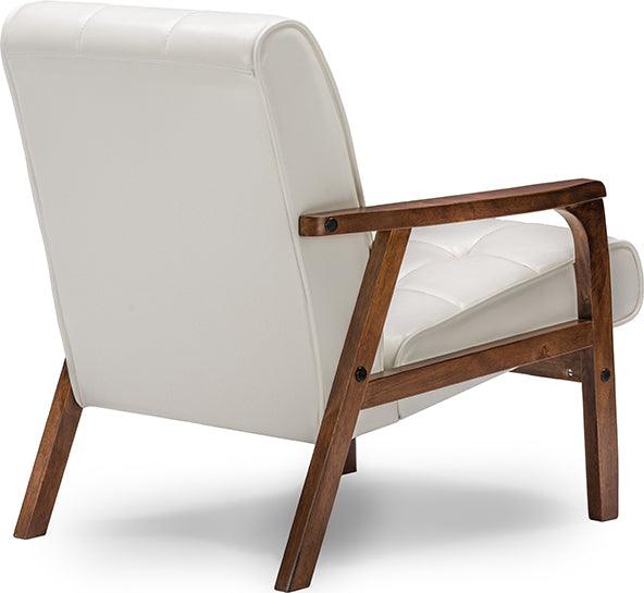 Wholesale Interiors Accent Chairs - Mid-Century Masterpieces Club Chair - White