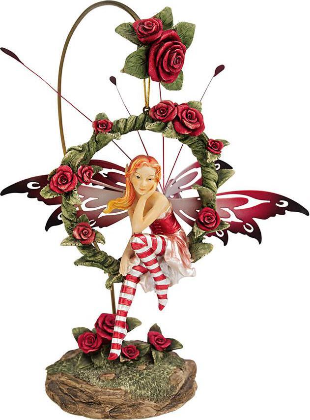 Design Toscano Trendy Gifts - Radiant Rose Dangling Fairy Statue