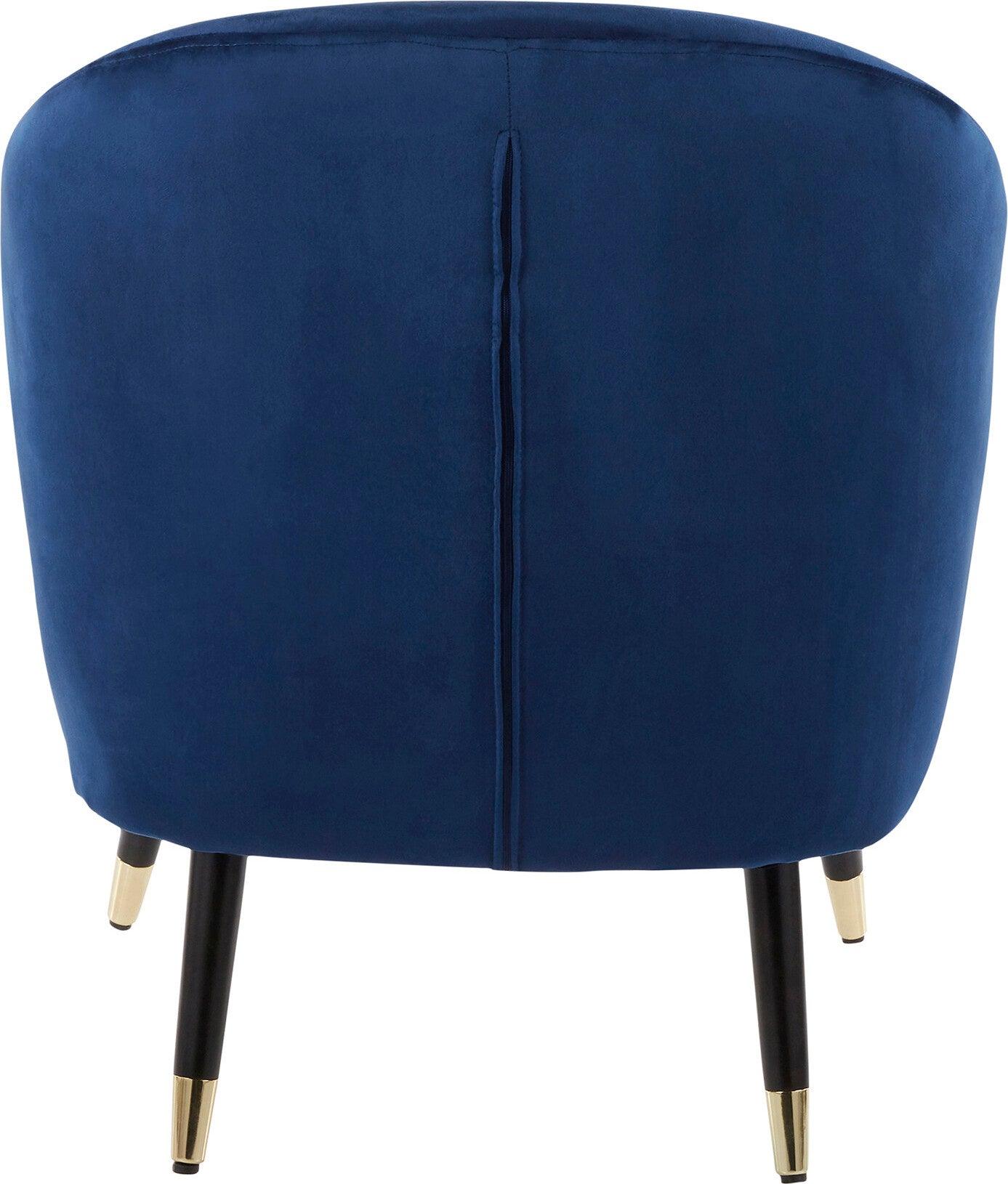 Lumisource Accent Chairs - Matisse Accent Chair Blue & Black