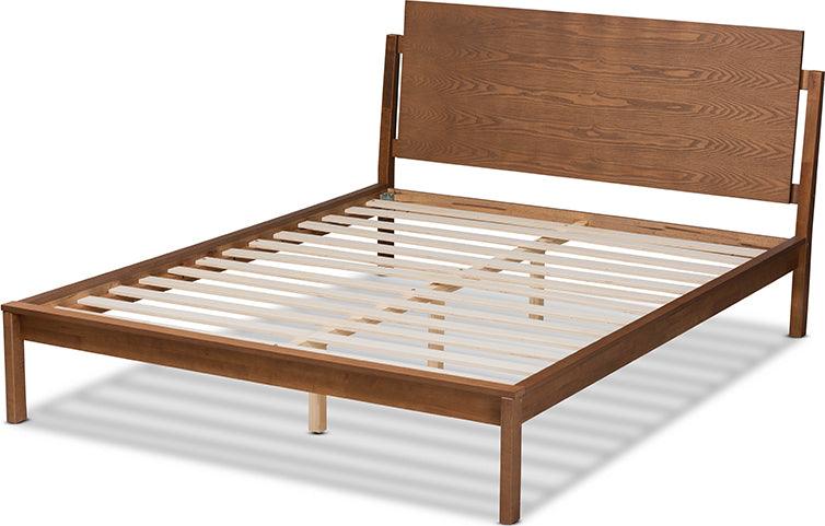 Wholesale Interiors Beds - Giuseppe Queen Bed Walnut Brown