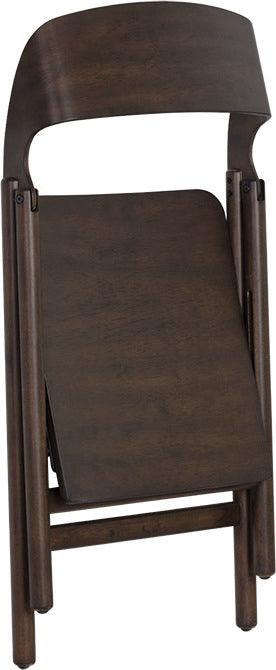 SUNPAN Dining Chairs - Ronny Folding Dining Chair - Walnut (Set of 2)