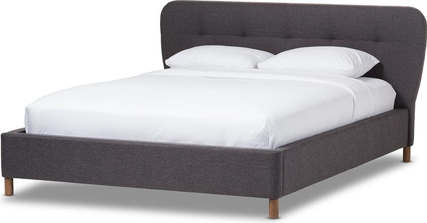 Wholesale Interiors Beds - Germaine King Bed Dark Gray