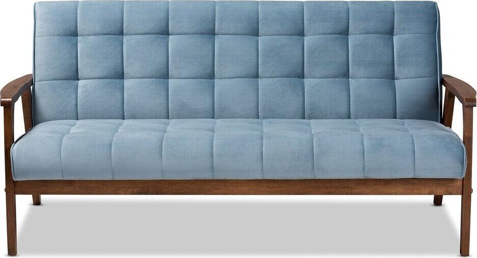 Wholesale Interiors Loveseats - Asta Sofa Light Blue