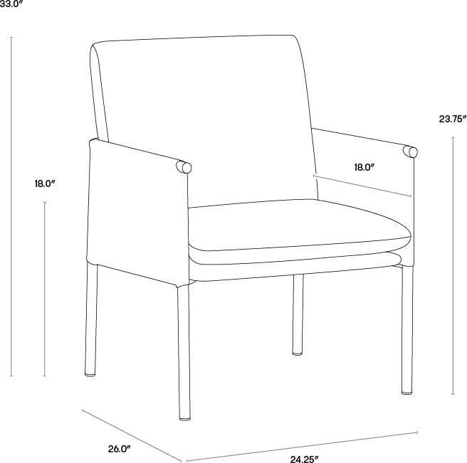 SUNPAN Accent Chairs - Bellevue Lounge Chair Abbington Black & Bravo Black