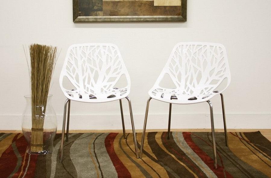 Wholesale Interiors Dining Chairs - Heidi Dining Chair White (Set of 2)