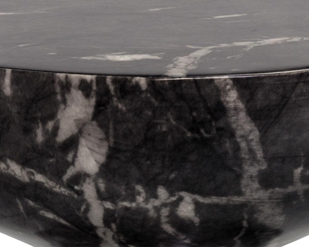 SUNPAN Side & End Tables - Goya End Table - Marble Look - Black