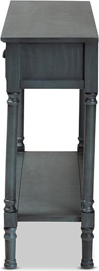 Wholesale Interiors Consoles - Garvey French Provincial Grey Finished Wood 3-Drawer Entryway Console Table