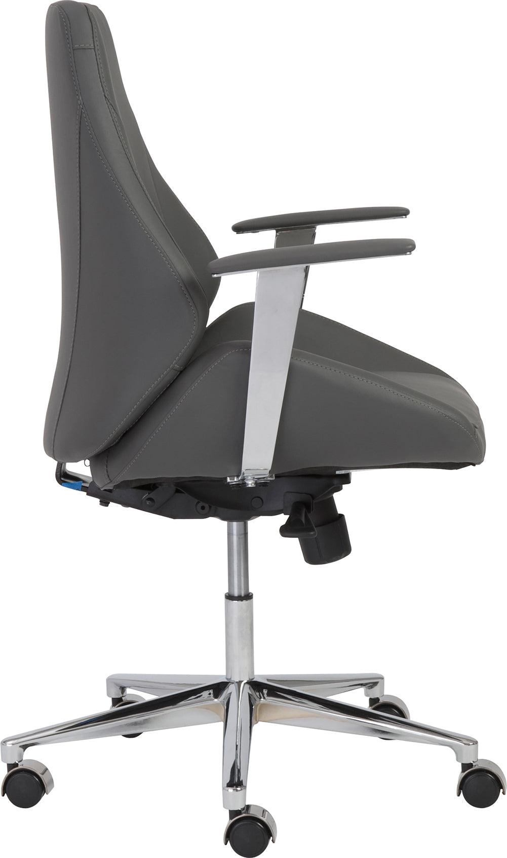 Euro Style Task Chairs - Bergen Low Back Office Chair Gray