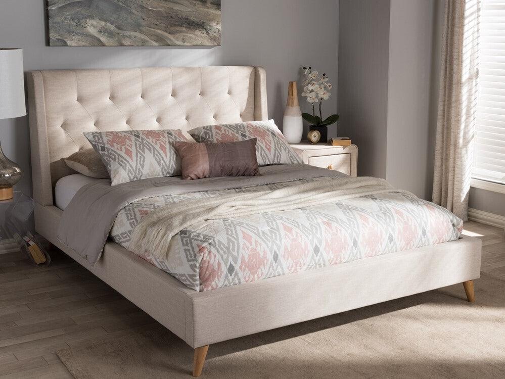 Wholesale Interiors Beds - Adelaide King Bed Light Beige