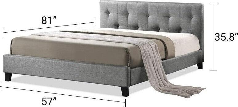 Wholesale Interiors Beds - Annette Full Bed Gray