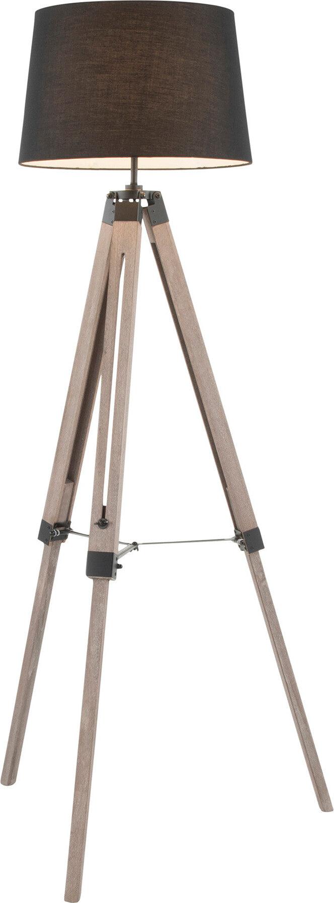 Lumisource Floor Lamps - Compass Floor Lamp Gray Washed & Black