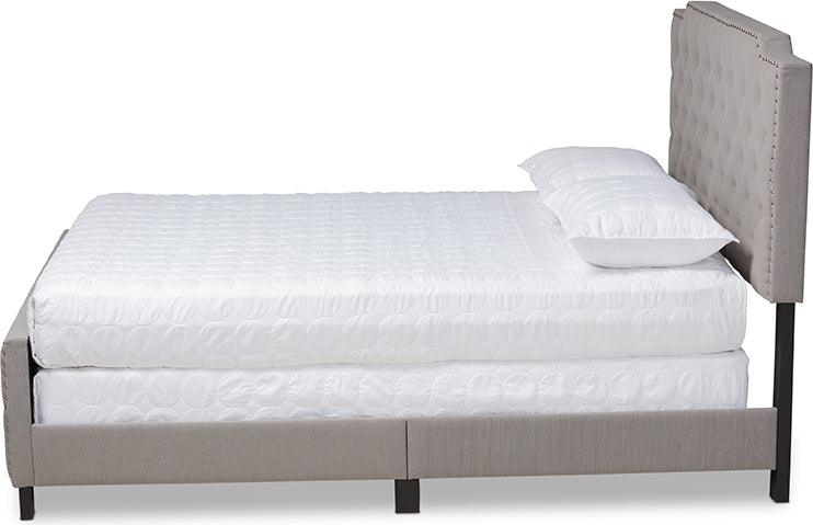 Wholesale Interiors Beds - Marion King Bed Gray & Black