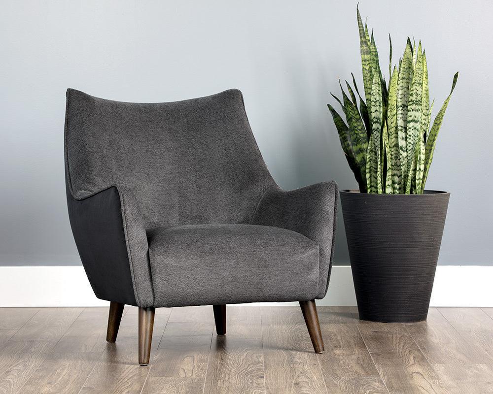 SUNPAN Accent Chairs - Sorrel Lounge Chair Polo Club Kohl Gray & Abbington Black
