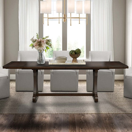 Olliix.com Dining Tables - Rectangle Extension Dining Table Brown