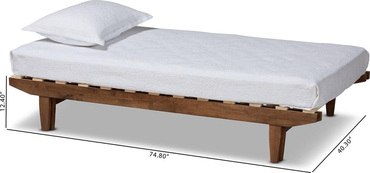 Wholesale Interiors Beds - Hiro Twin to King Bed Walnut