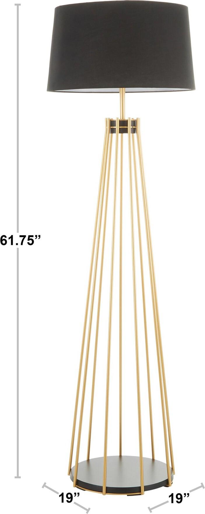 Lumisource Floor Lamps - Canary Floor Lamp Gold & Black