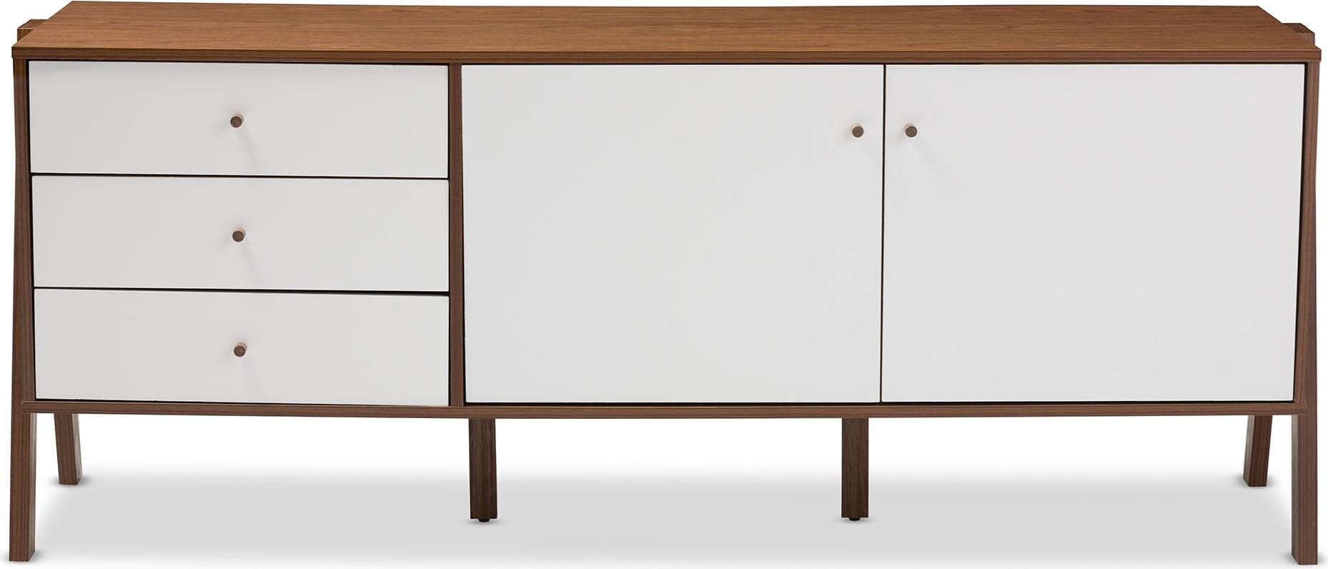 Wholesale Interiors Buffets & Sideboards - Harlow Sideboard White & Walnut