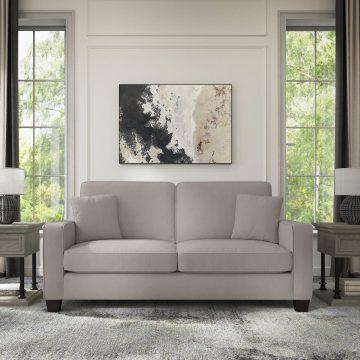 Bush Business Furniture Sofas & Couches - 73W Sofa Beige Herringbone Fabric