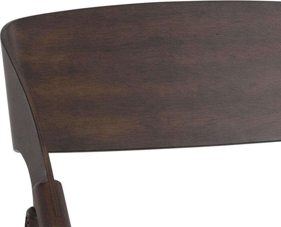 SUNPAN Dining Chairs - Ronny Folding Dining Chair - Walnut (Set of 2)