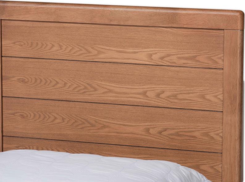 Wholesale Interiors Beds - Lisa Queen Storage Bed Ash walnut