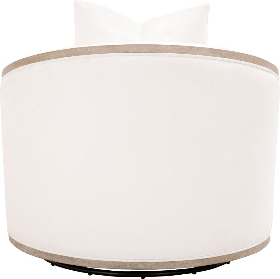 Essentials For Living Accent Chairs - Paxton Swivel Club Chair Natural Gray