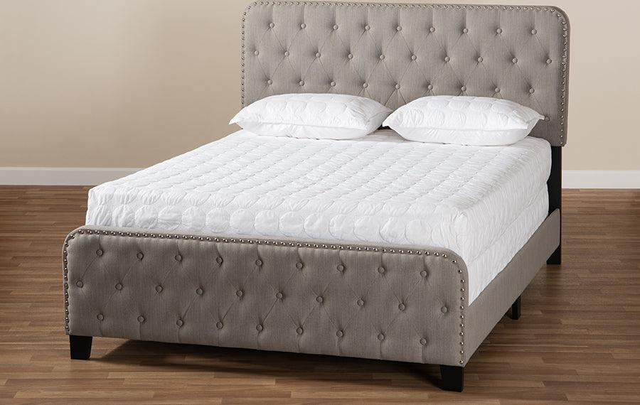 Wholesale Interiors Beds - Annalisa King Bed Gray & Black