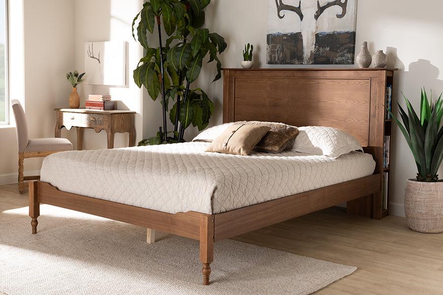 Wholesale Interiors Beds - Danielle Full Storage Bed Ash walnut