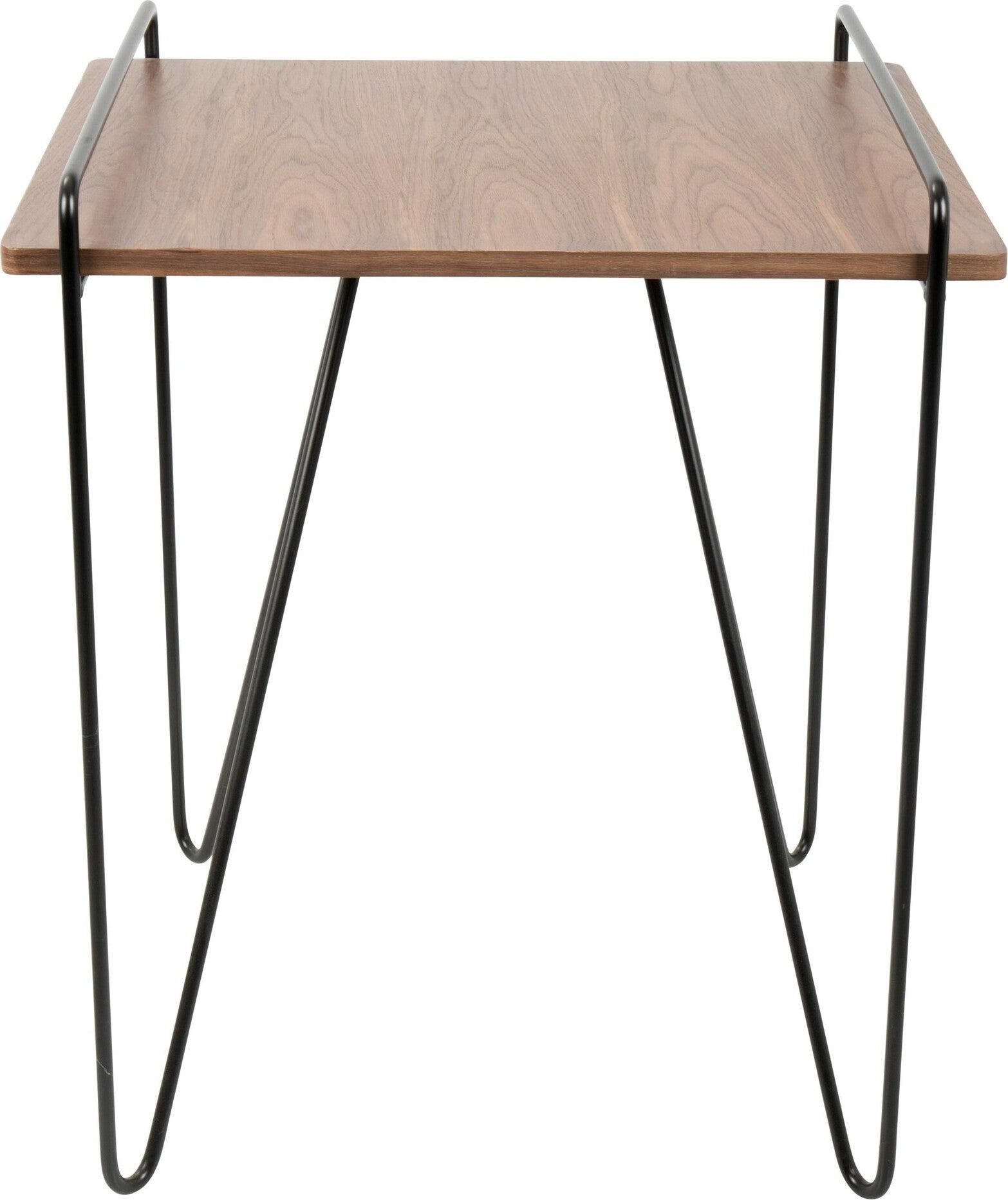 Lumisource Side & End Tables - Loft End Table Walnut & Black