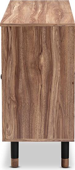 Wholesale Interiors Shoe Storage - Valina Contemporary 2-Door Wood Entryway Shoe Storage Cabinet with Screen Inserts