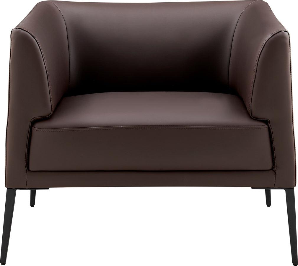 Euro Style Accent Chairs - Matias Lounge Chair Brown