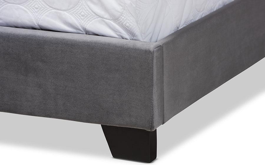 Wholesale Interiors Beds - Samantha Queen Bed Gray & Black