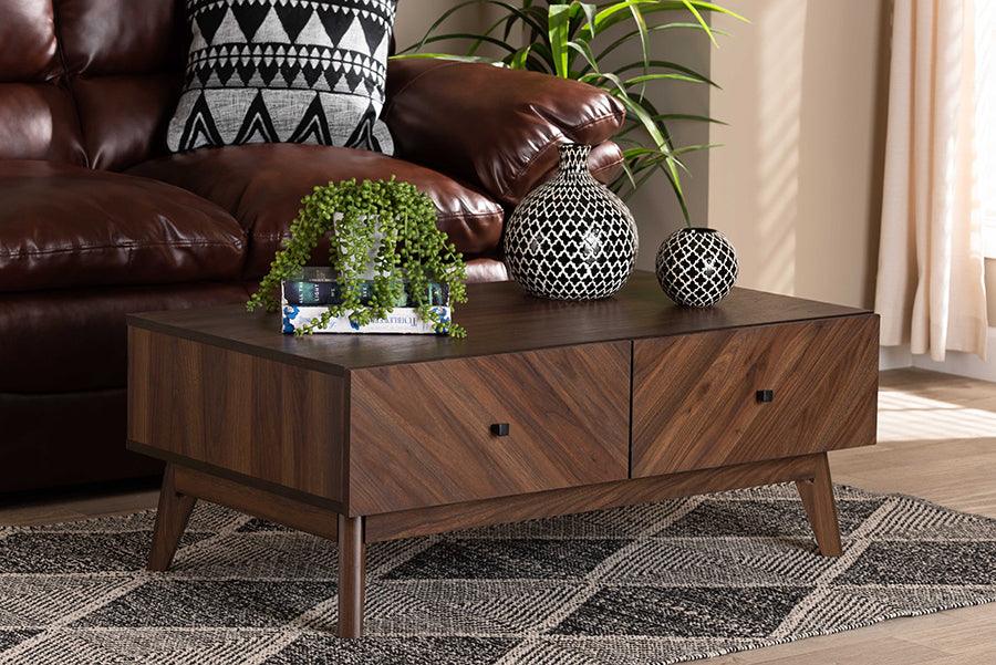 Wholesale Interiors Coffee Tables - Hartman Walnut Brown Finished Wood Coffee Table