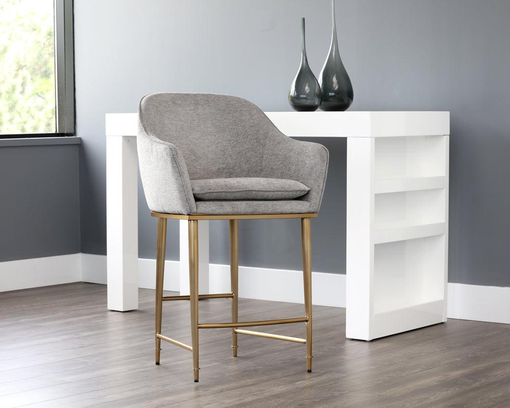 SUNPAN Barstools - Bowman Counter Stool - Flint Grey