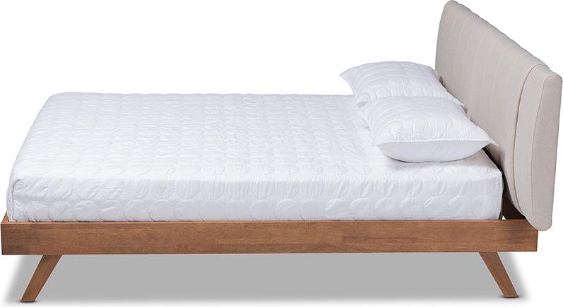 Wholesale Interiors Beds - Brita Queen Bed Beige